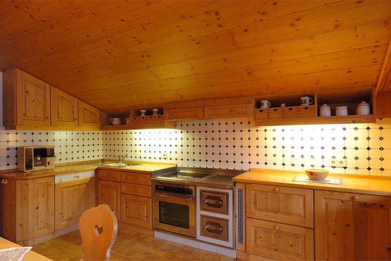 Kitchenette in holiday flat B - Hotel Hubertushof